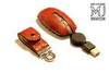 Luxury Kit Accessories MJ Exotic Leather Edition - VIP Mouse & Flash Drive - Crocodile Red Color Skin