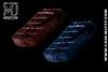 Exclusive Handmade Case MJ Edition - Genuine Crocodilius Hornback Tail Leather - Red and Blue