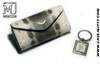 Luxury Cover Kit by MJ - Exclusive Mobile Phone Case and Keyring made from Karung Leather and Silver 925